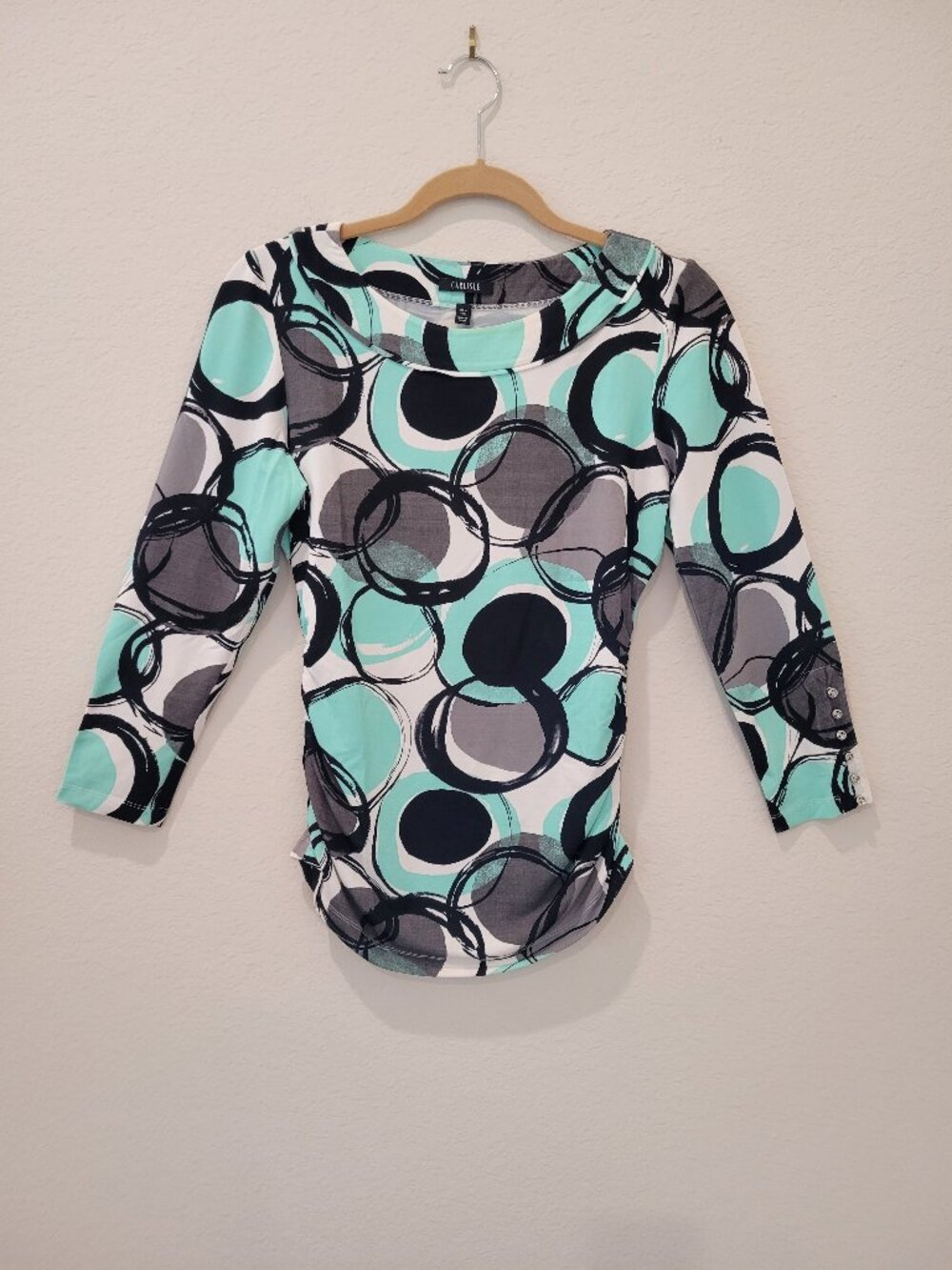 Carlisle Knit Top with Shirring, Size M